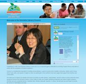 Screenshot: Example Website Design - Informational Not-for-Profit