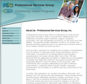 Screenshot: Example Website Design - Informational Community Organization